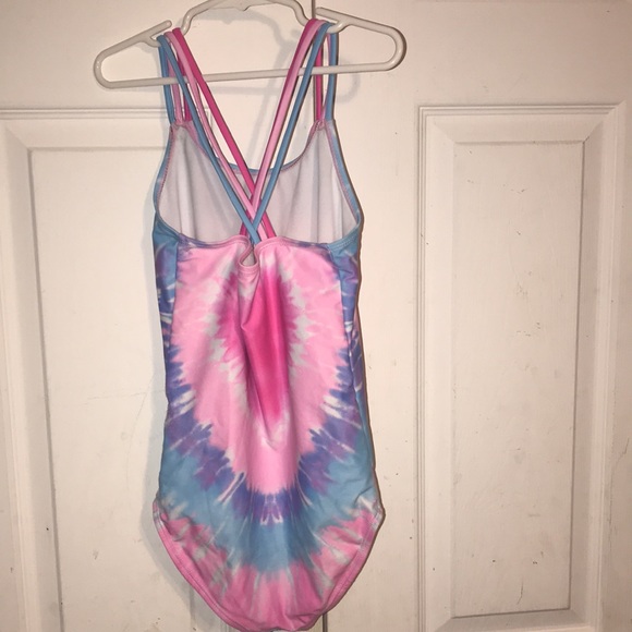 Girl’s Tie-Dye Strappy Swimsuit - Picture 4 of 8